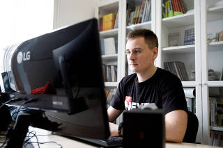 Interview with Belarusian blogger Nexta, in Warsaw
