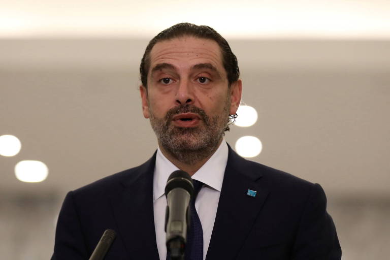 Saad Hariri faz pronunciamento após ser nomeado premiê do Líbano pela quarta vez 