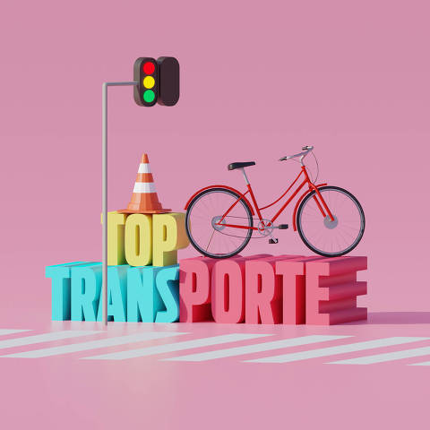 Ilustração da categoria Top Transporte da Folha Top of Mind 2020
