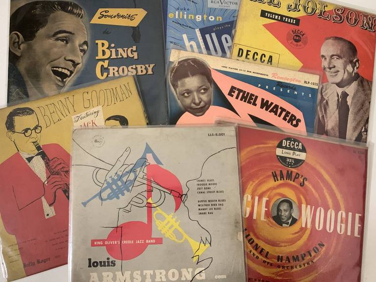  LPs originais de cantores e jazzistas clássicos americanos 