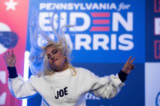 Biden wraps up campaign with drive-in rally featuring Lady Gaga