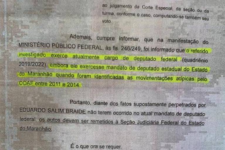 Documentos da Justiça mostram citação de candidato Eduardo Braide como investigado