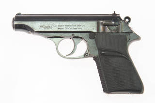 A semi-automatic Walther PP gun used by the late actor Sean Connery in the 1962 film 