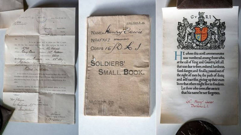 Carta em mala abandonada revela história de pai e filho mortos em campos de batalha na 1ª Guerra