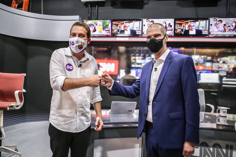 Debate entre os candidatos a prefeitura de São Paulo, Guilheme Boulos e Bruno Covas