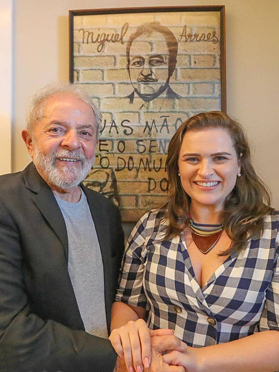 Ex presidente Luiz Inácio Lula da Silva com Marília Arraes