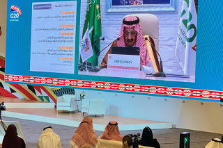 Saudi King Salman's speaks at 15th annual G20 Leaders' Summit in Riyadh