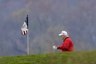 President Trump Returns To Trump National Golf Club