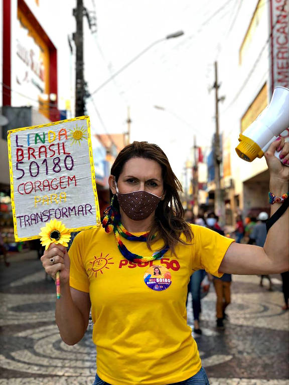 Trans, Linda Brasil (PSOL) foi a candidata a vereadora mais votada de Aracaju (SE). Eleitas trans quase quadruplicam pelo país