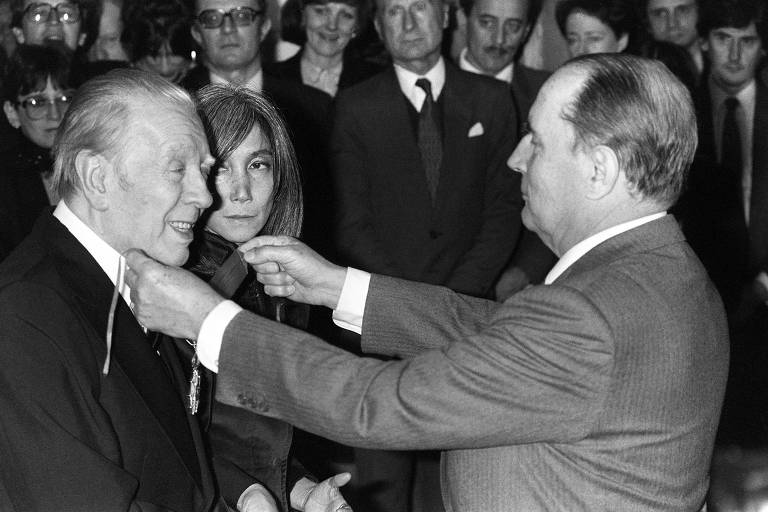 O escritor argentino Jorge Luis Borges