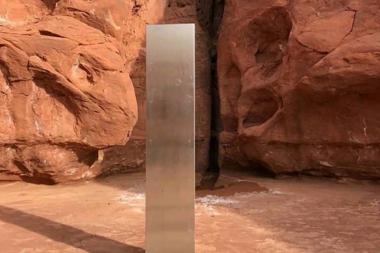 'Obelisco' de metal encontrado no estado americano de Utah