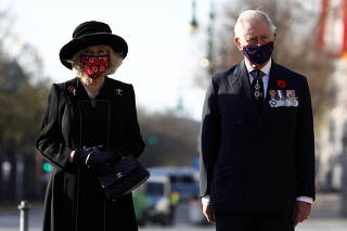 Britain's Prince Charles and German officials attend annual wreath laying ceremony to mark Remembrance Day, in Berlin