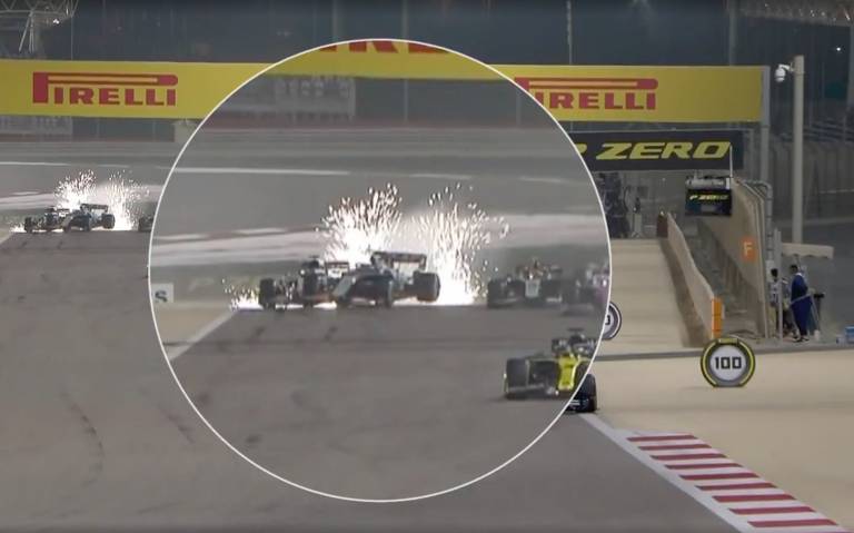 Acidente com o francês Romain Grosjean na F1 de Bahrein; veja imagens de hoje