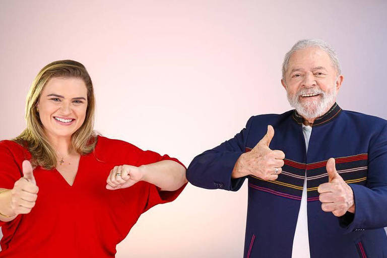 A candidata derrotada do PT à Prefeitura de Recife, Marília Arraes, com o ex-presidente Lula