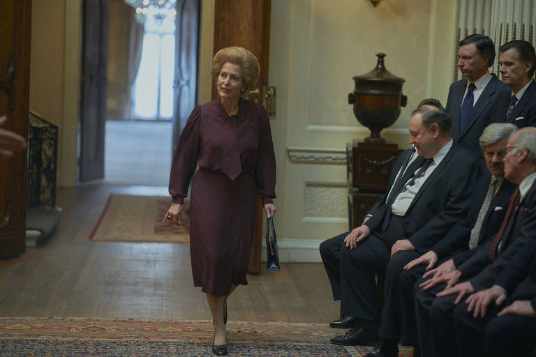 Gilian Anderson interpreta Margaret Thatcher na quarta temporada de 'The Crown', da Netflix