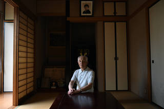 Kazuo Odachi at his home in Tokyo on Sept. 7, 2020. (Noriko Hayashi/The New York Times)