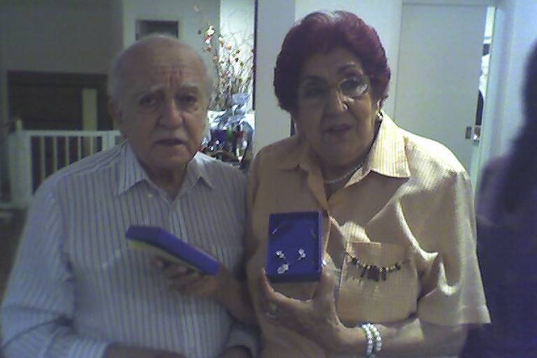 Linda Yared Tamer (1926-2020) e o marido Alberto Tamer