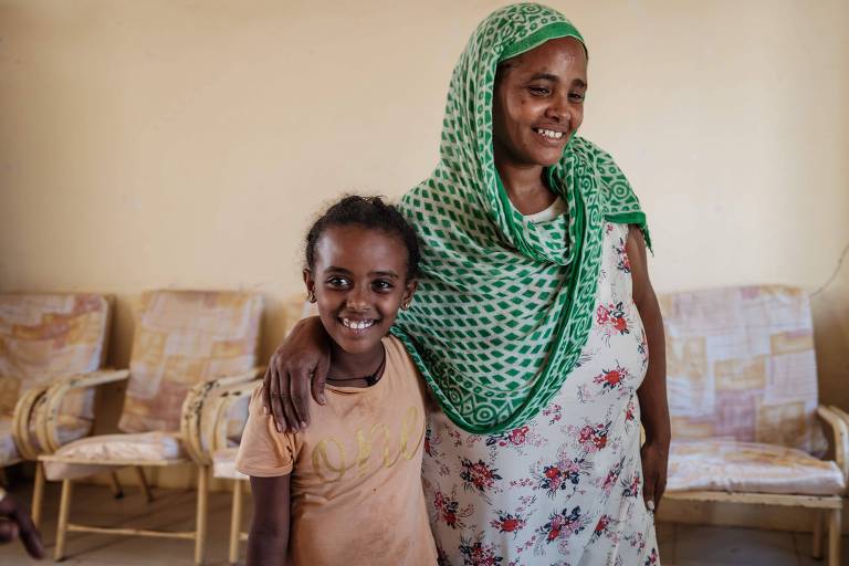Final feliz para uma mãe que se perdeu da filha em meio a bombardeios na Etiópia