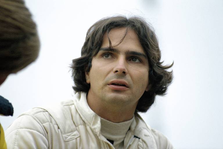 Ex-piloto Nelson Piquet durante o GP de San Marino de F1 em 1981 