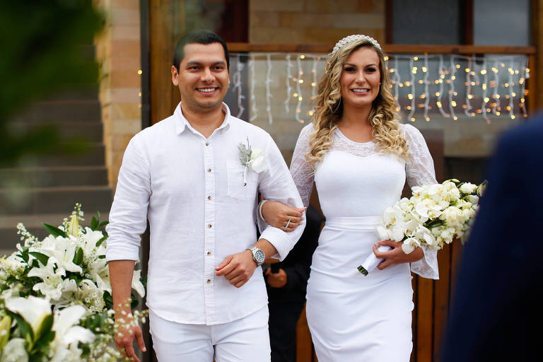 Andressa Urach se casou com Thiago Lopes nesta segunda-feira (21)