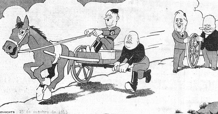 Charges de Belmonte retratando Hitler e Mussolini repercutiram internacionalmente. O cartunista irritou o nazista Joseph Goebbels (1897-1945), que, em janeiro de 1945, às vésperas da rendição da Alemanha, acusou-o de ter sido comprado pelos Aliados. Belmonte não perdeu o humor: como Goebbels era ministro da Propaganda, agradeceu a ele pela publicidade