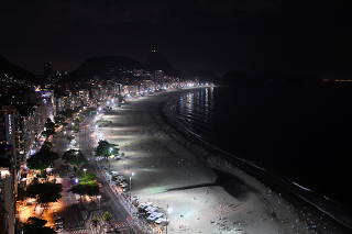 New Year's Eve, amid the coronavirus disease (COVID-19) outbreak, in Copacabana beach in Rio de Janeiro