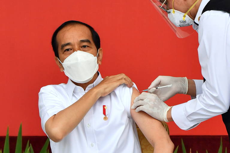 Indonésia inicia vacinação contra a Covid-19 com a Coronavac