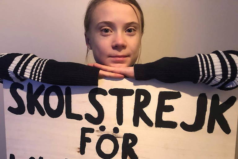 Ativista do clima Greta Thunberg aparece em selos da Suécia