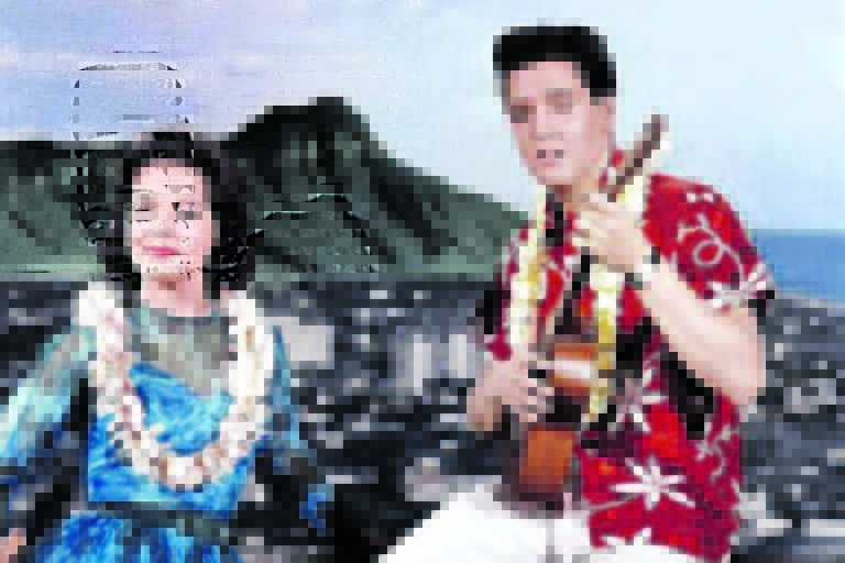 Cena de "Feitiço Havaiano", com Elvis Presley