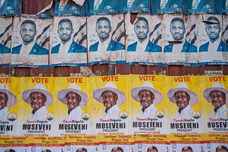 Eleição em Uganda marca conflito de gerações entre cantor pop e ditador