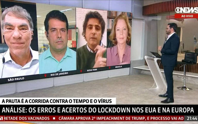 Imagens do canal GloboNews