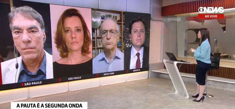 Jornalista da Globo fuma ao vivo durante jornal na GloboNews; veja