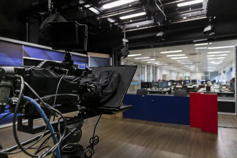 Novos estúdios e redacão da TV Alesp, que foram reformados durante a pandemia do novo coronavírus