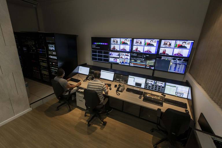 Novos estúdios e redacão da TV Alesp, que foram reformados durante a pandemia do novo coronavírus