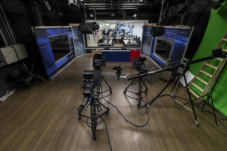 Novos estúdios e redacão da TV Alesp, que foram reformados durante a pandemia do novo coronavírus
