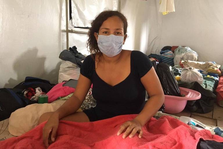 Claritza Magdalena Suarez, 39, em abrigo para venezuelanos em Manaus