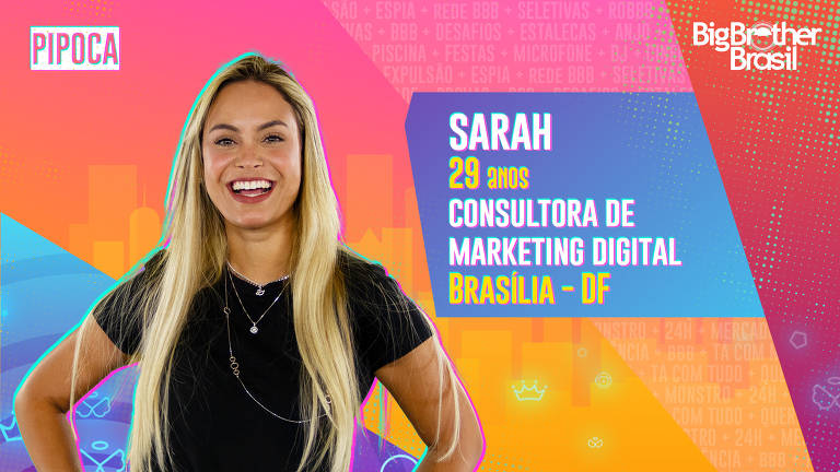 Quiz: Sarah é a espiã do BBB21 - Teste e descubra se você tambem seria -  Purebreak