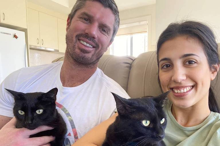 Nathan e Winnie com os tutores Ryan Crandon e Melissa Pietrobuono