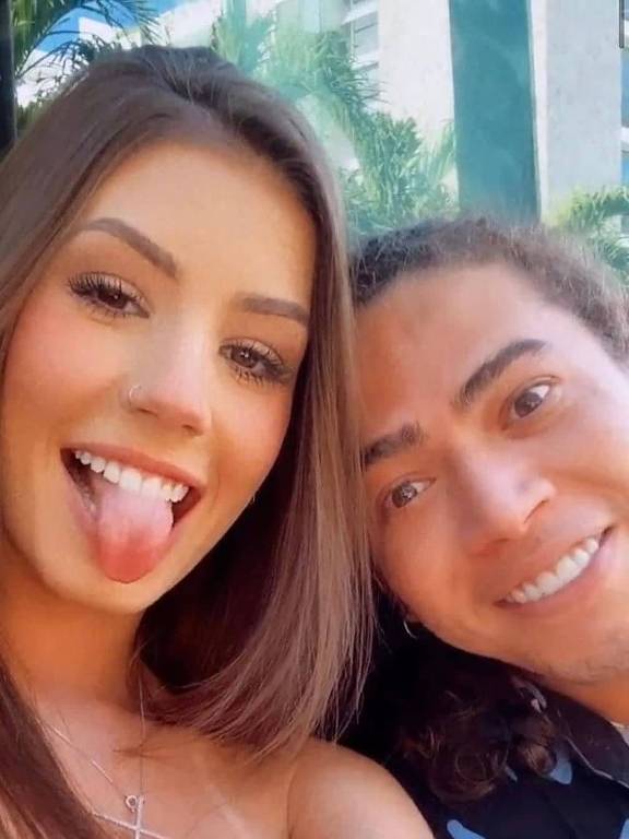 O casal Whindersson Nunes e  Maria Lina Deggan