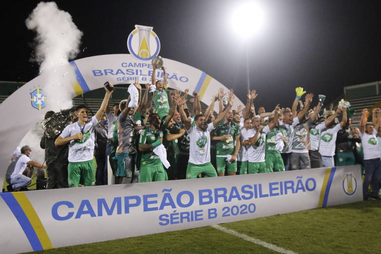 Chapecoense comemora o título da Série B do Brasileiro de 2020