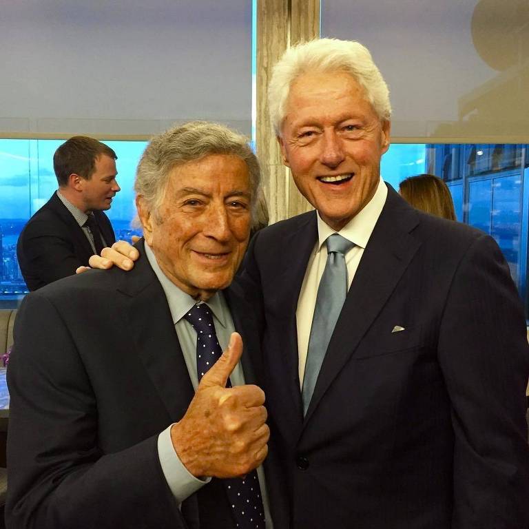 Tony Bennett com Clinton