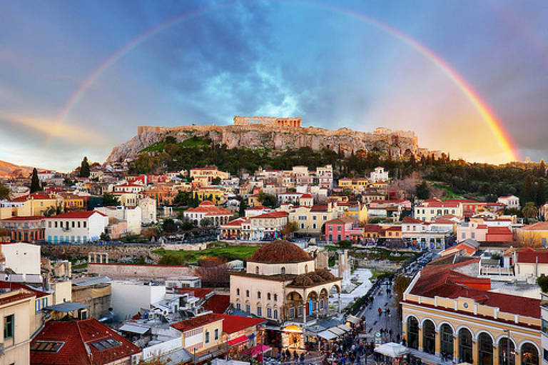 Atenas, na Grécia