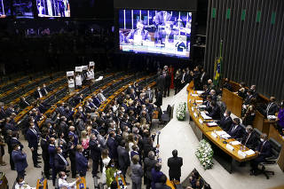 Jair Bolsonaro discursa na abertura do ano legislativo na Câmara dos Deputados