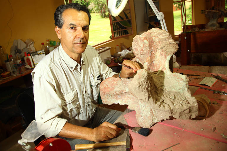 É preciso democratizar acesso a fósseis, diz descobridor do maior dino do Brasil