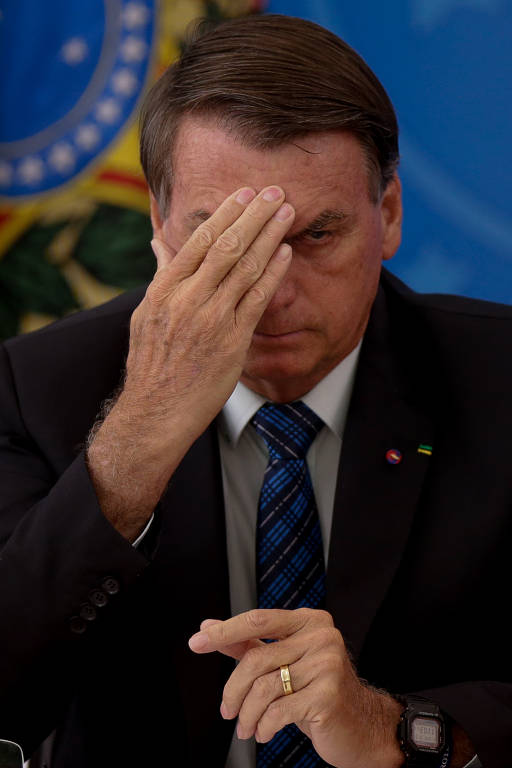O presidente Jair Bolsonaro em 2021