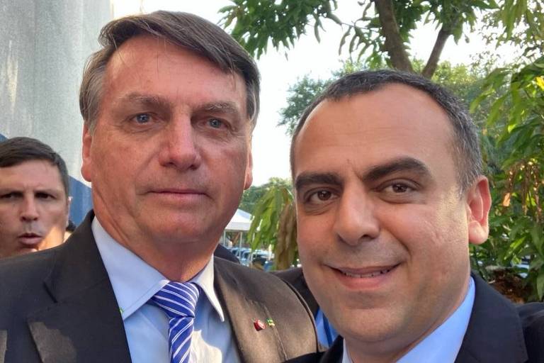 Deputado estadual Anderson Moraes e o presidente Bolsonaro