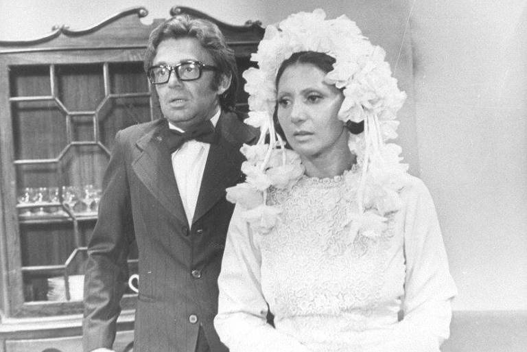 O ator Emiliano Queiroz no personagem de Dirceu Borboleta em  "O Bem Amado"