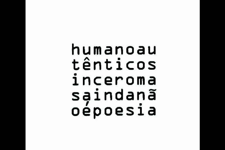 Poema 'Não', de Augusto de Campos