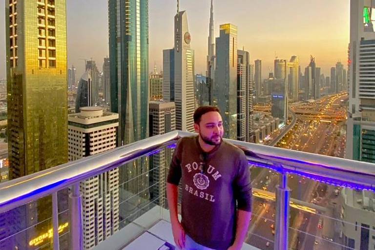 Bruno Araújo, que foi estudar inglês em Dubai, nos Emirados Árabes Unidos