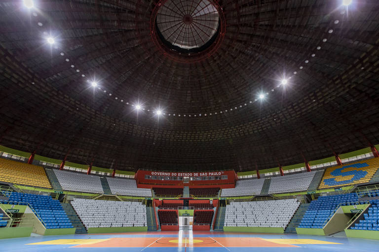 Arquibancadas Ginásio do Ibirapuera, que pode passar por reforma e expansão de sua estrutura